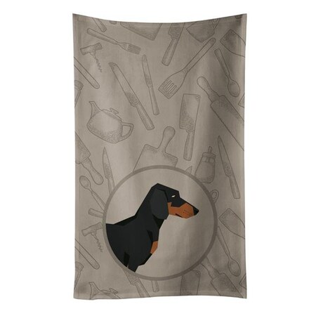 Carolines Treasures Carolines Treasures CK2180KTWL Dachshund in the Kitchen Kitchen Towel CK2180KTWL